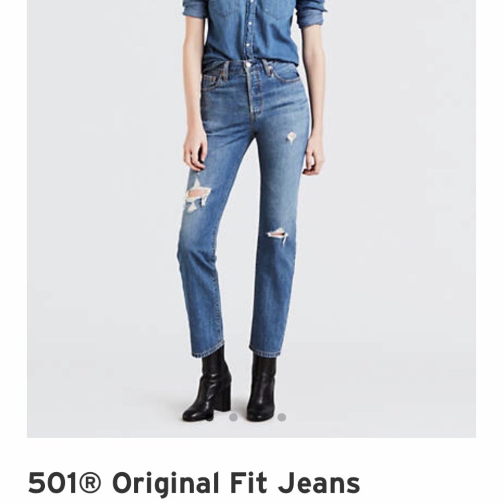 Levi’s 501 original fit jeans in “time lapse”